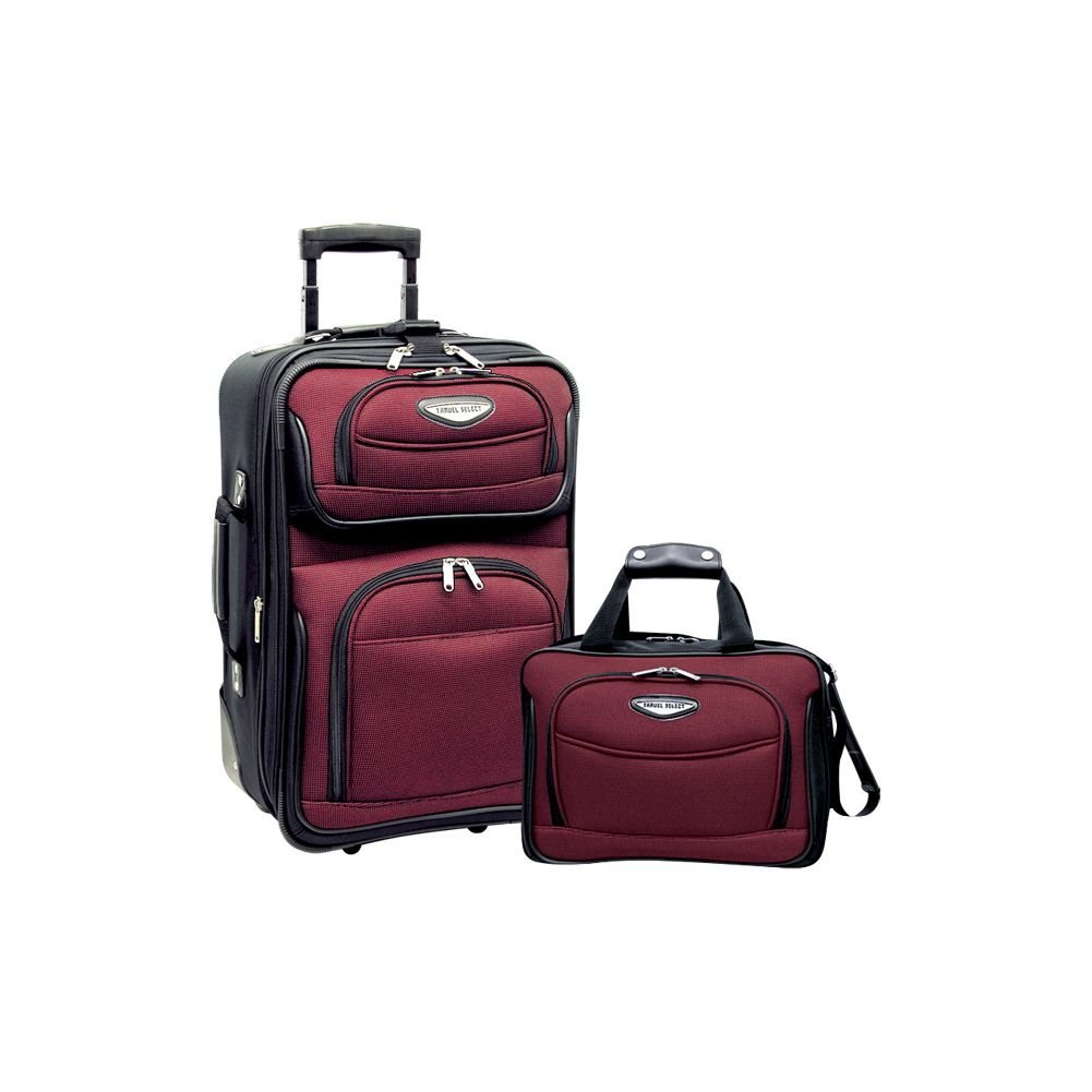 Travel Select Amsterdam Two Piece Carry-On Luggage Set red